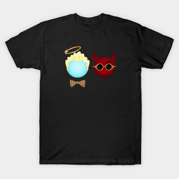 Angel and Demon T-Shirt by designedbygeeks